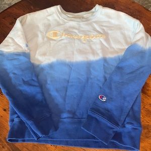 CHAMPION BLUE TIE DYE PULLOVER